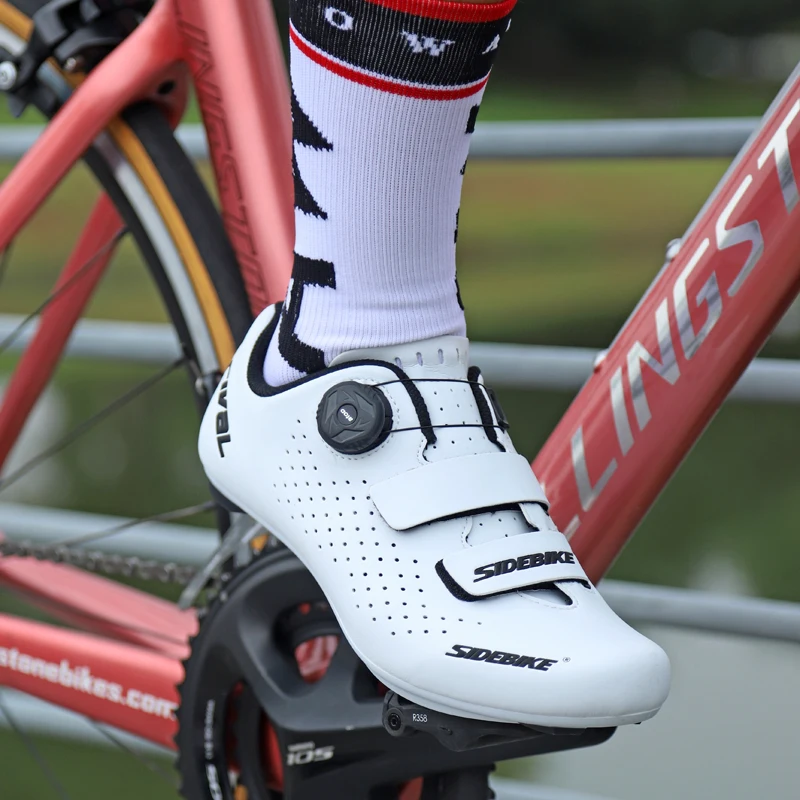 ビンディングシューズメンズサイクルシューズ自転車シュート通気性 