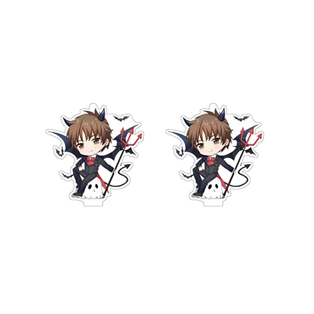 2 Новые Cardcaptor Sakura и Syaoran акриловые серьги аниме персонажи усадки Dinks серьги эпоксидные серьги-гвоздики - Окраска металла: 2