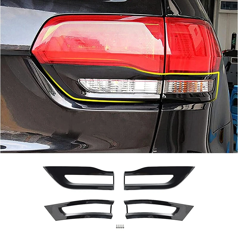 New Chrome Rear Tail Light Cover Trim for JEEP Cherokee 2014 2015 2016 2017