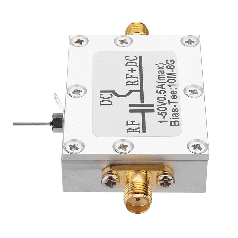 RF Biaser Bias Tee 10MHz 6GHz DC Blocker Coaxial Feed for HAM Radio RTL SDR LNA Low Noise Amplifier Bias Tee Drive