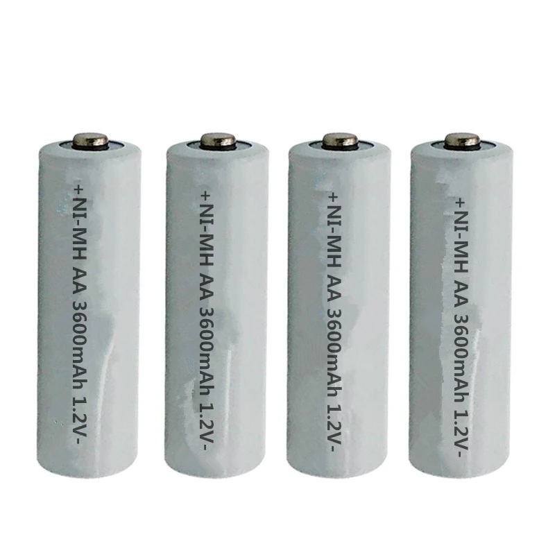 

Free Shipping 4XAA Toys 1.2V Ni-MH battery 3600mAh Rechargeable Battery NIMH AA batteries for led torch battery