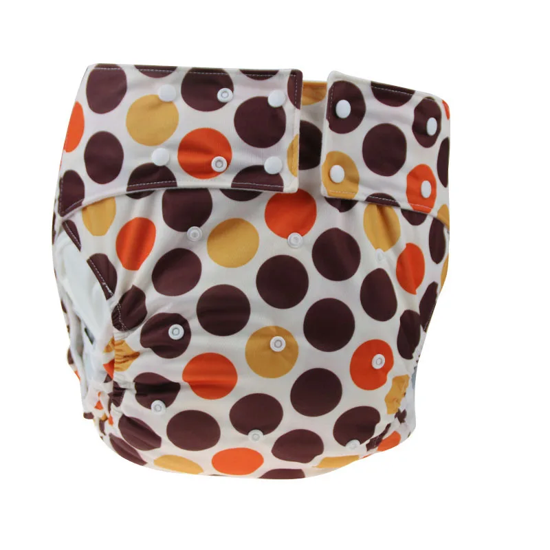 7 цветов на выбор, дизайн, водонепроницаемые тканевые подгузники для взрослых, подгузники, Подгузники(1 подгузник+ 1 вставка - Цвет: num2