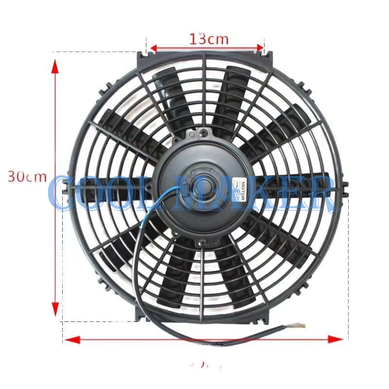 Auto Condenser Fan 14 Inch 12v 24v Ac Electric Car Fans Price Cooling