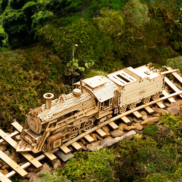 Robotime Rokr Puzzle 3D en bois jouets Montessori Train à vapeur,Jeep de  l'armée,camion lourd Kits de - MC401 Grand Prix Car - Cdiscount Jeux -  Jouets