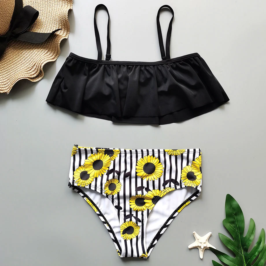high waisted bathing suits for kids