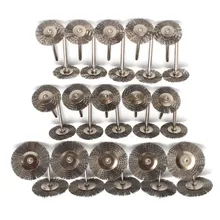 Набор проволочных щеток 22-38 мм Т-образная нержавеющая сталь комплект резьба по дереву камень