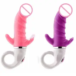 G Spot вибратор для женщин силиконовый язык клитор и анальная стимуляция женская мастурбация взрослые секс-игрушки для пар
