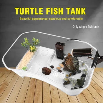 

1pc Terrarium for reptiles Transparent Plastic Box Insect Turtle Reptile Transport Breeding Live Food Feeding Box