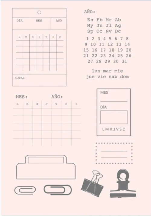 Spanish stamp Clear Stamp for Scrapbooking Transparent Silicone Rubber DIY Photo Album Decor 626