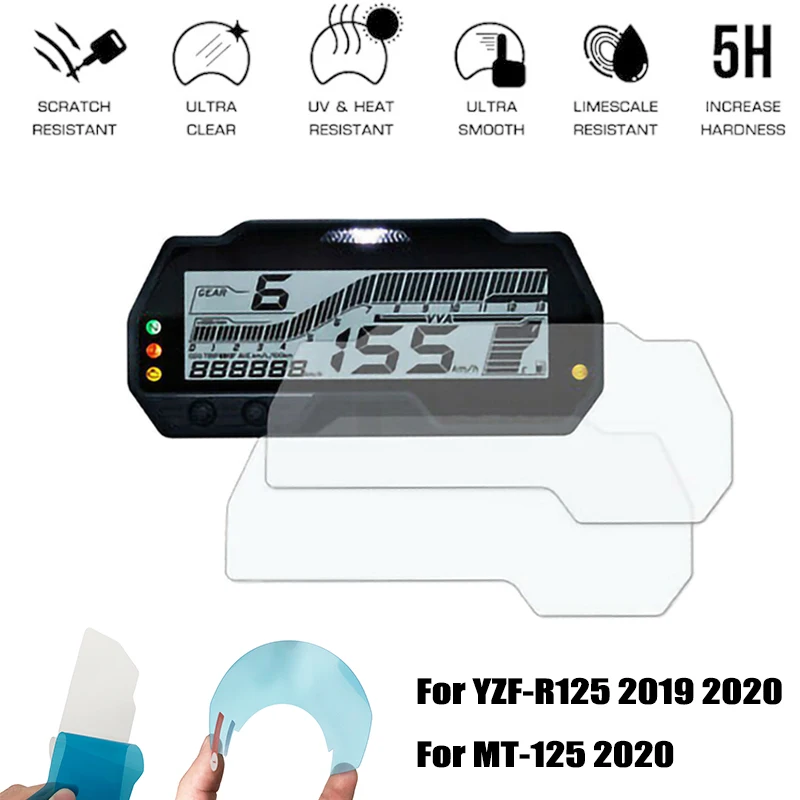 

2020 MT125 Cluster Scratch Screen Protection Instrument Dashboard Protective Film For YAMAHA YZF-R125 MT-125 R 125 Motorcycle