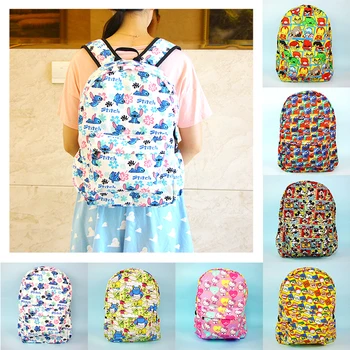 

Hello Kitty Sesame Street Crayon Shinchan Stitchi Monster University Mickey Backpack Children Primary Schoolbag Cartoon Backpack