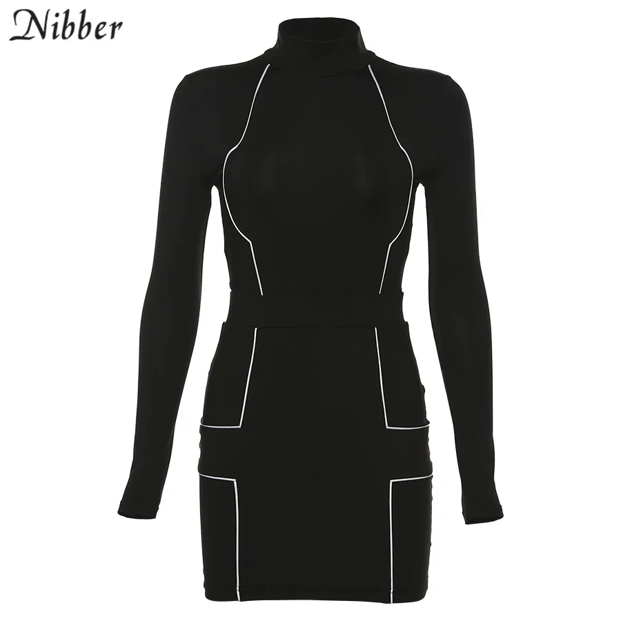 Nibber/Осенняя Светоотражающая юбка в стиле пэчворк, комплект из 2 предметов, женская модная спортивная одежда, летняя уличная футболка, черный костюм для отдыха, mujer