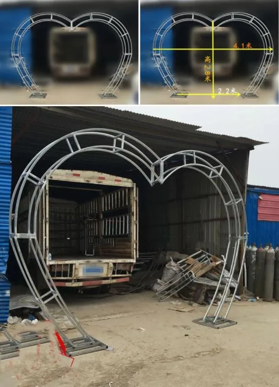Customer Custom Heavy Duty большая металлическая свадебная АРКА в форме сердца|Свадебные