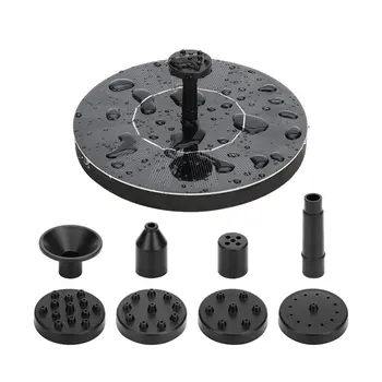 

Battery Enhanced Solar Fountain Pump Backup Solar Panel Kit Strong Pressure High Water Flower Solar Fountain Pump