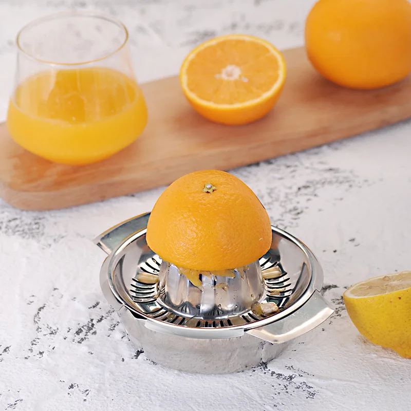 Lemon Press Juicer 304 Stainless Steel Lemon Clip Manual Squeezed Orange Maker Infant Fruit Juicer Orange Squeezer