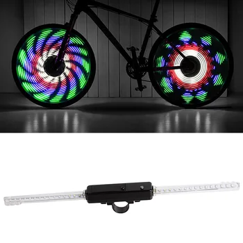 

64 LED Waterproof Bike Spoke Light 30-Pattern Cycling Bicycle Wheel Tyre Lights
