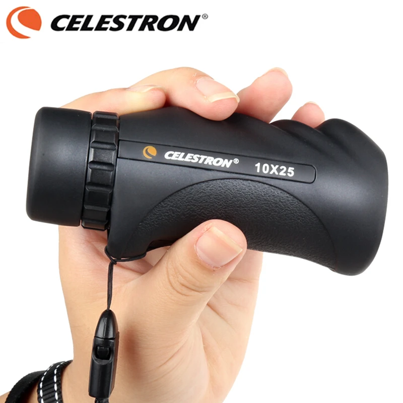 CELESTRON природа 10x25 монокулярный телескоп Водонепроницаемый компактный портативный для кемпинга ручной Bak4 призма Карманный Spyglass