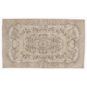

Handmade Beige Vintage English English Area Rug 158x268 Cm-5'2''X8'10''
