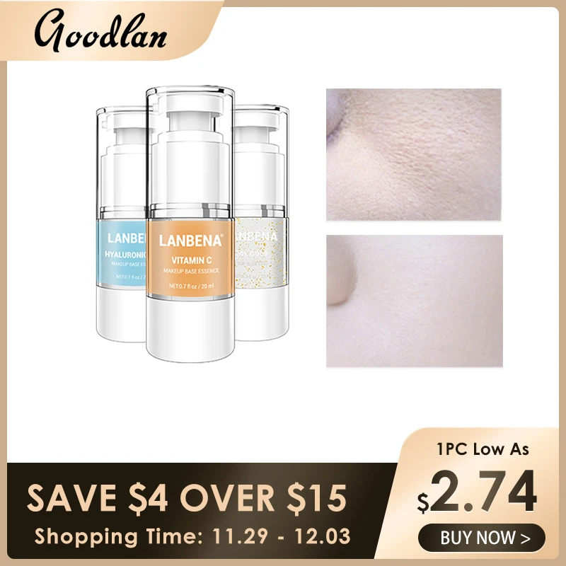 

LANBENA Makeup Primer Make Up Serum Face Base Essence Moisturizing Whitening Cream Pore Treatment Skin Care Comestic Beauty 20ml