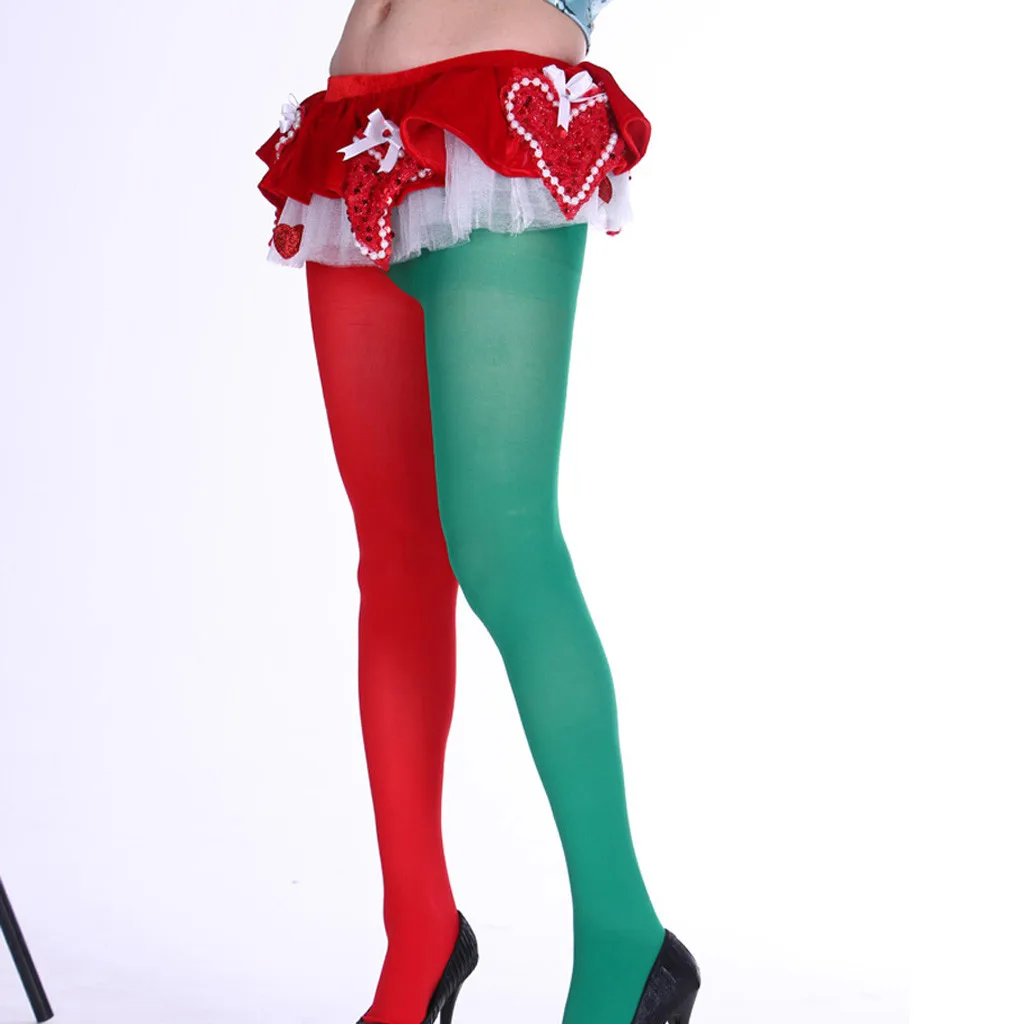 Women Sexy Sheer Lace Christmas Stockings Tights Thigh High Stockings Pantyhose Performance Show Yarns High Quality Stockings