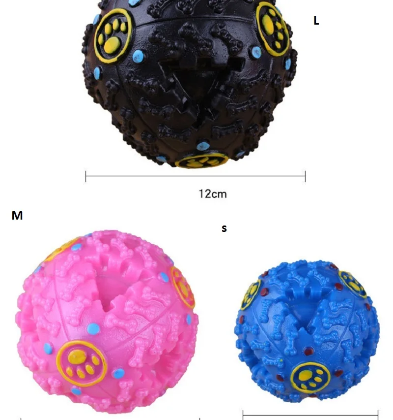 Собака молярный голос утечка мячик для еды экологически чистый пластик сопротивление кусанию Упражнение Интеллект игрушка для собак