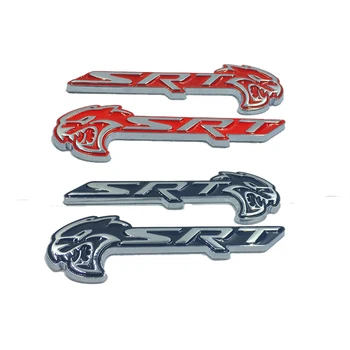 

10pairs small Size 75*23mm HELLCAT SRT Emblem Badge Sticker Decal Metal Fit for Dodge Demon Charger Challenger Hell Cat