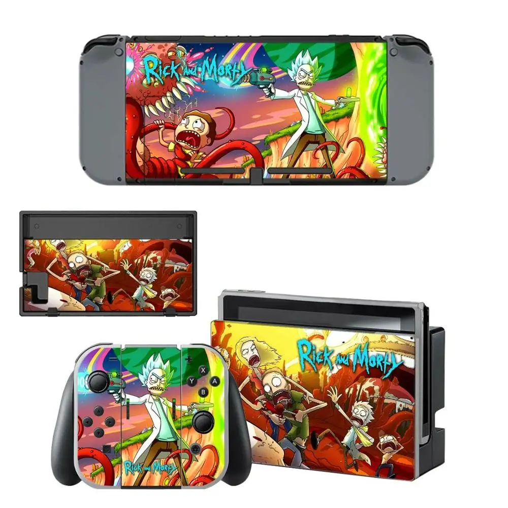 Наклейки для nintendo switch с кожицей Rick and marty kingd для консоли nintendo Switch Joy-con