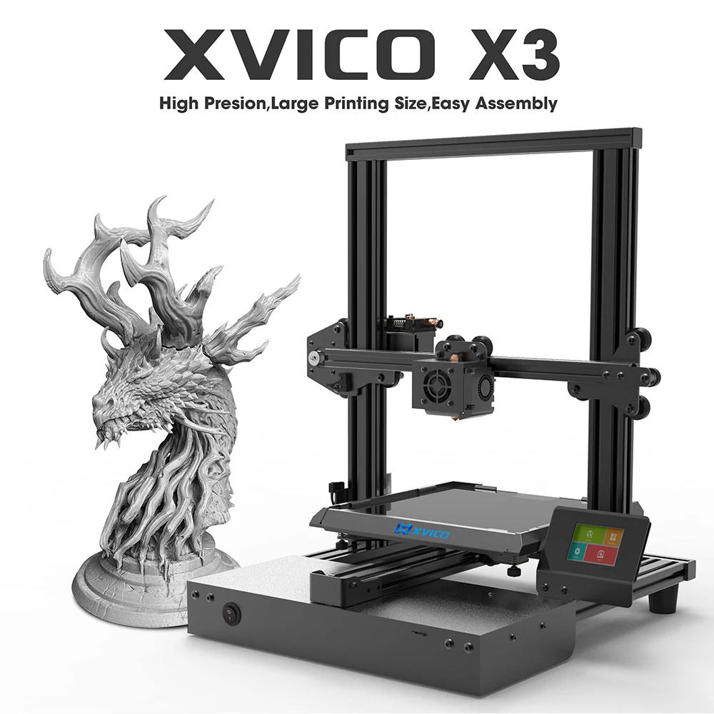 Набор для сборки 3D-принтера XVICO алюминиевая платформа 3D печати со съемным стеклом