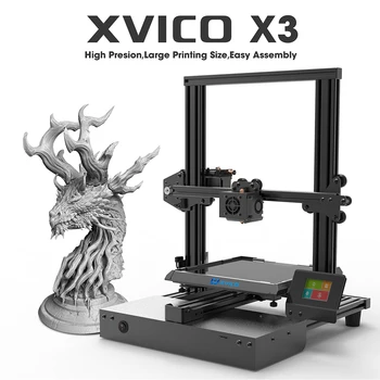 

XVICO 3D Printer Aluminum Diy Kit Removable Glass 3D Printing Platform No-hotbed Filament Run Out Detection Print 3D Printers