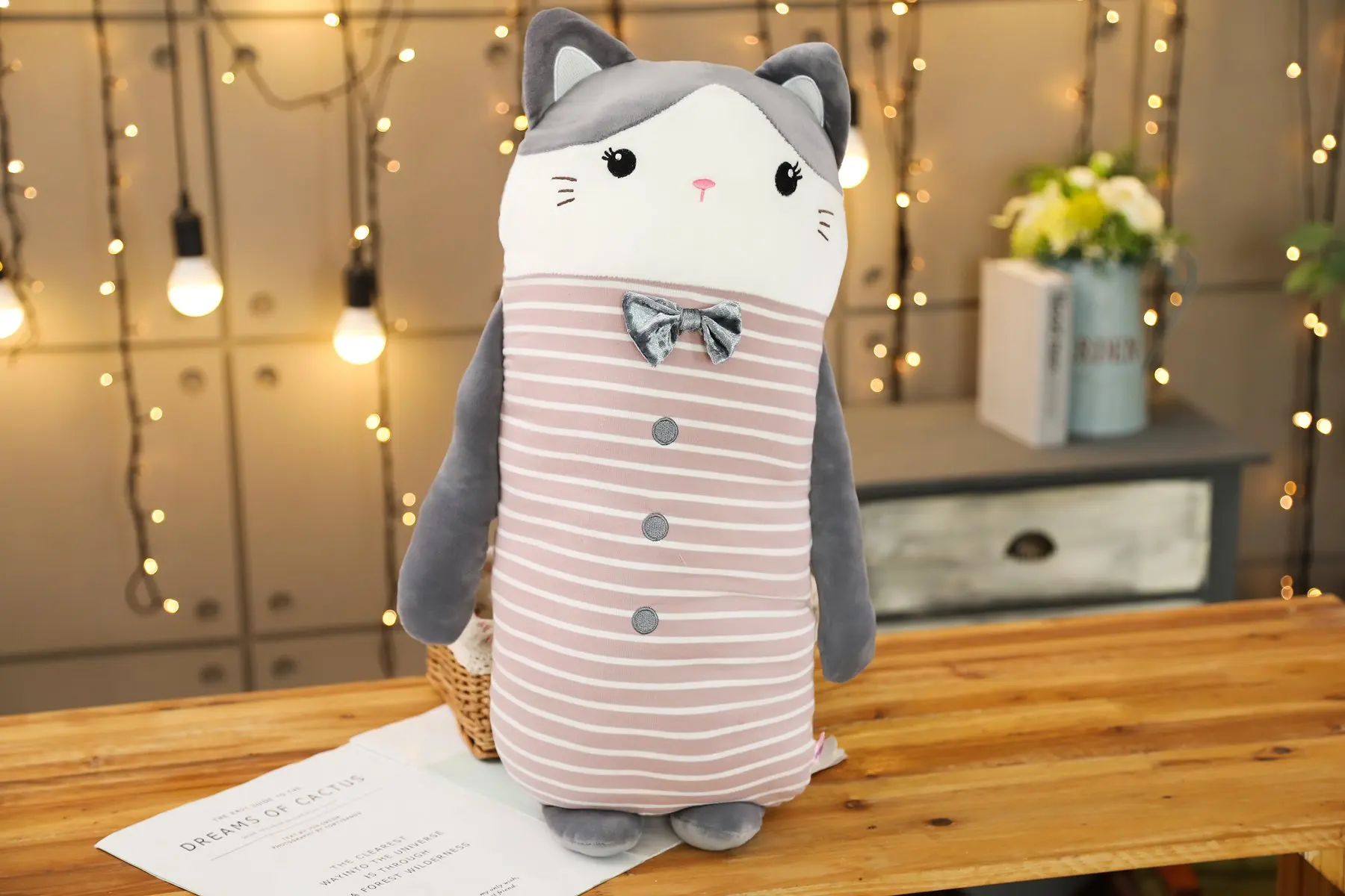 cat Животное собака кошка слон симпатичный плюшевый игрушечный мягкий мультфильм мягкие куклы Детские подушки подарок игрушки - Цвет: cat