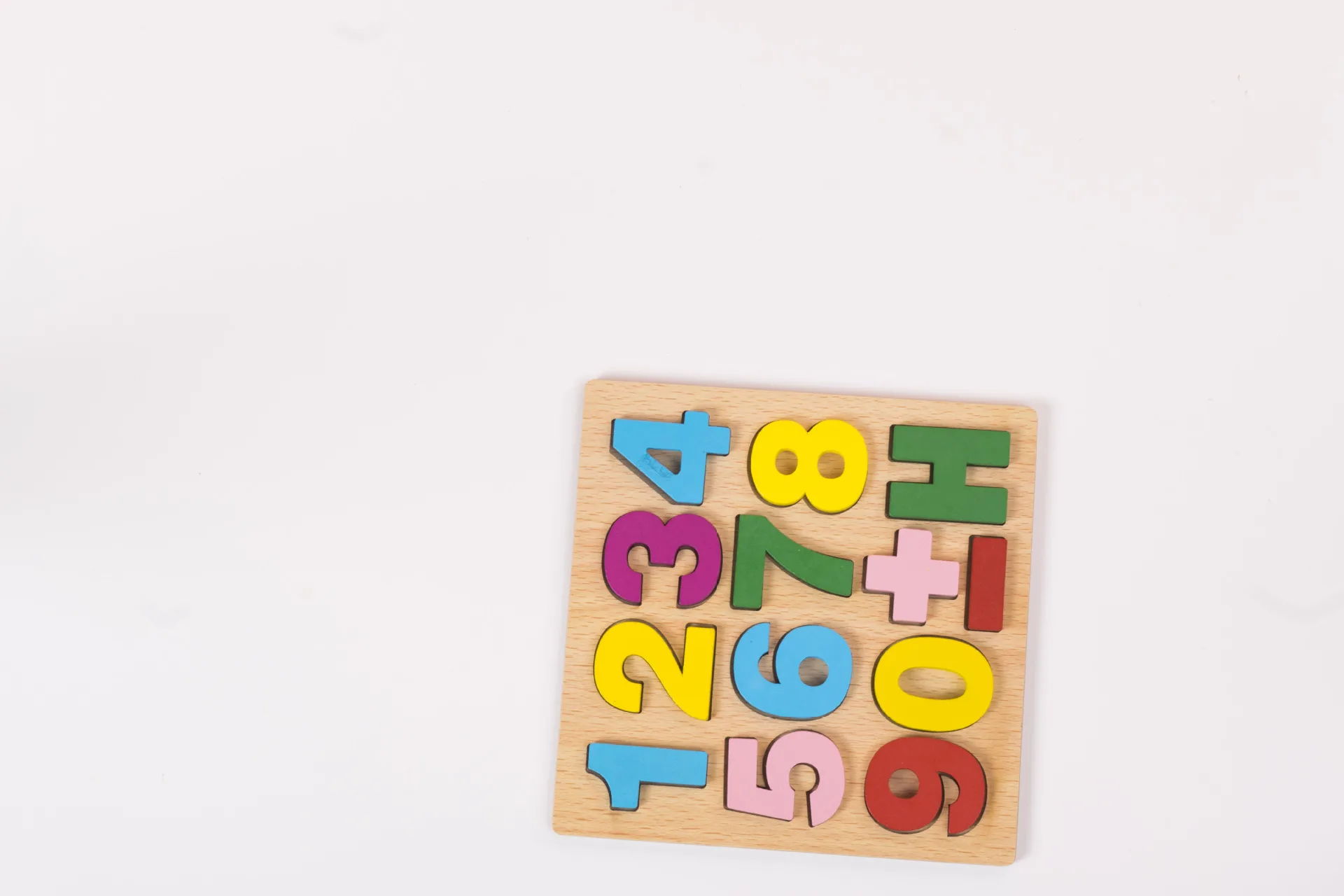 Digital puzzle Деревянные детские развивающие игрушки для детского сада обучающие средства цифровой формы распознавание школьников дошкольного возраста 3D головоломка квадратный реквизит - Цвет: Digital puzzle