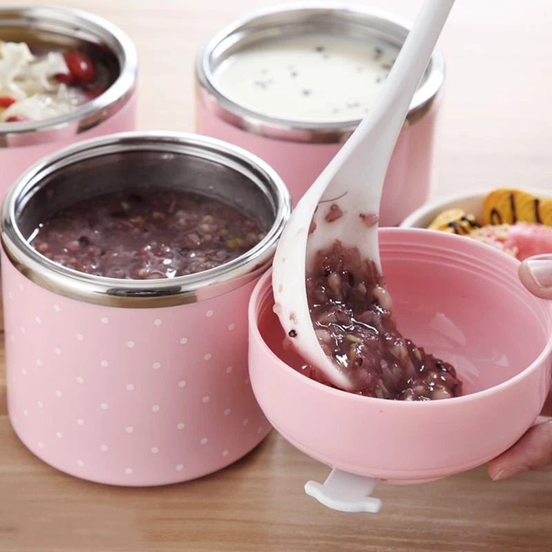 

Stainless Steel Lunch Box Multi-layer Portable Insulated Leakproof Breakfast Box for Picnic 2019ing