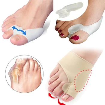 

Toe Separator Hallux Valgus Bunion Corrector Gel Pad Orthotics Feet Bone Thumb Adjuster for Pedicure Tools Silicone Foot Care