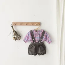 MILANCEL/Новые Осенние комбинезоны для малышей милые детские штаны хлопковые детские комбинезоны для девочек