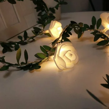 

Led Fairy Lights Flower String Powered Garland Decor Artificial Indoors