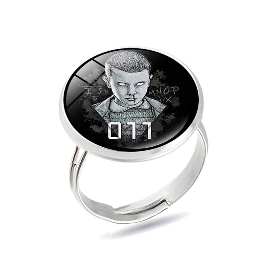 Dropshipping Stranger Things Ring Novelty Cool Rings Handmade Art Picture Fashion Jewelry Gift Anillos | Украшения и аксессуары