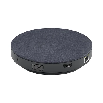 

Round Fabric 10 Ports USB 3.0 Type-C HUB PD HDMI VGA SD TF RJ45 Headphone Jack Multi-function USB HUB Wireless Phone Charging