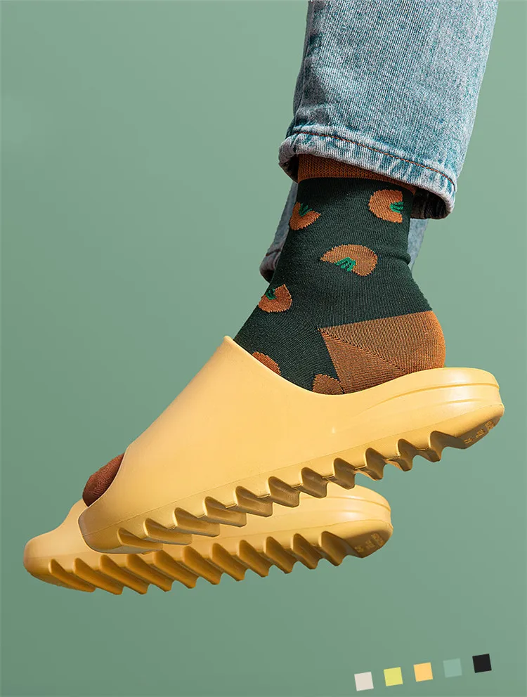 Home Women Thick Bottom Slippers Platform Chunky Heel Living Room 9 H6350b42ad350489e886995ba542c68b99