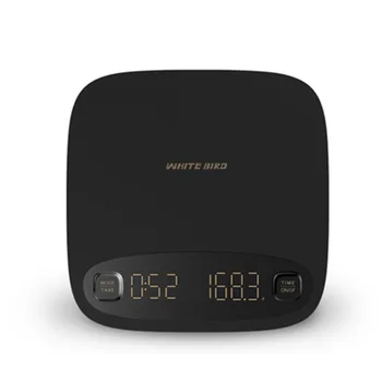 

USB Coffee Scale with Timer 2KG/0.1g Precision Electronic Kitchen Scale Digital Waterproof Scale Mini Household Baking Scale LED