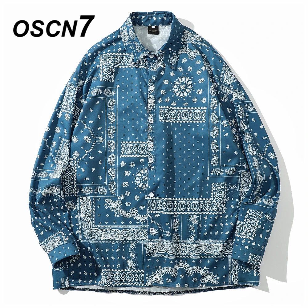 OSCN7 Casual Printed Long Sleeve Shirt Men High High Streetwear 2020 Fall Women Shirt Retro Shirts Harujuku Mens Shirt X103 OSCN7 Casual Printed Long Sleeve Shirt Men High High Streetwear 2020 Fall Women Shirt Retro Shirts Harujuku Mens Shirt X103