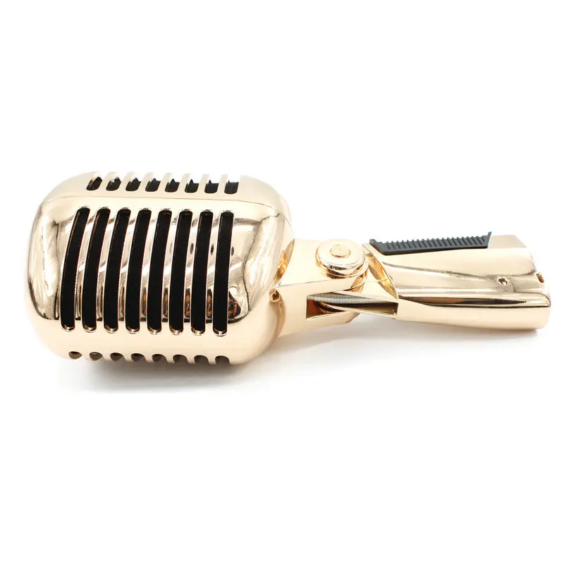 Deluxe Metal Professional Microfono Vocal Dynamic Retro Vintage Microphone For PC Karaoke Mixer Audio Studio Video KTV Sing DJ