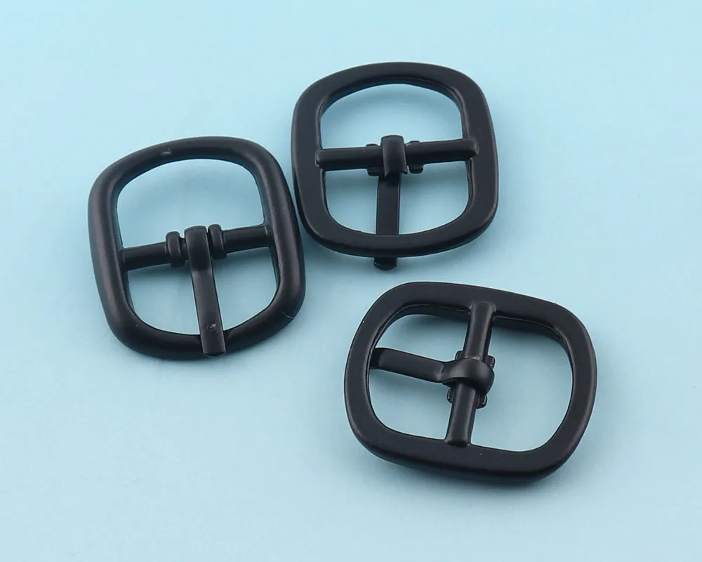 Release Belt Buckle with prong 13mm Adjuster Buckles Black Strap