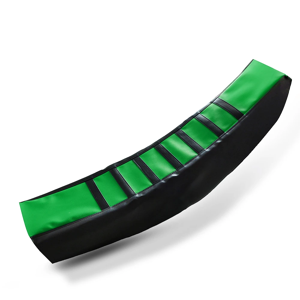 Universal Gripper Soft Motorcycle Seat Cover Rib Skin Rubber Dirt Bike Enduro For Suzuki V-Strom 650 1000 ABS TU250X DR200SE KTM - Цвет: green