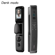 

Denk modo Automatic Fingerprint lock Facial Recognition password magnetic card with camera video peephole intercom Smart Lock