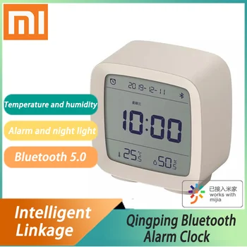 

Xiaomi Cleargrass Bluetooth Alarm Clock smart Control Temperature Humidity Display LCD Work with Mijia Adjustable Nightlight
