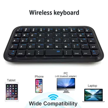 

Mini Wireless Keyboard Bluetooth Keyboard For ipad Phone Tablet Rubber keycaps Rechargeable keyboard For Android ios Windows