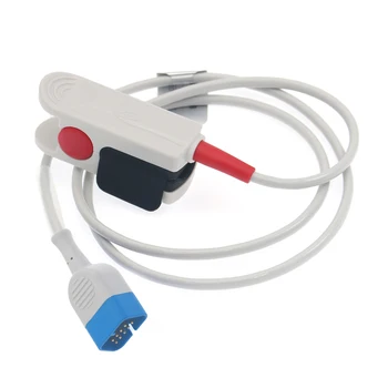 

Taidacent 1M TPU DB9-pin Split Short-line SPO2 Adult Finger Clip Sensor 9-pin Blood Oxygen Probe SPO2 Sensor Probe