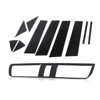 

10Pc Plastic Window Pillar Posts Trims for Mazda 3 Axela 14-17 & 1x for Mazda 3 AXELA Sedan ABS AC Outlet Vent Cover