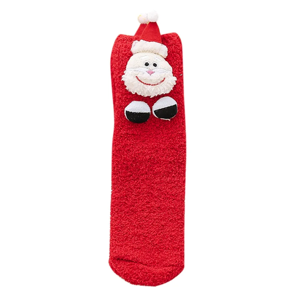 Winter Warm Cute Bear Sleeping striped Socks Fashion Kawaii sunny Animal Socks Home Women Girl Soft Bed Floor Socks calcetas#W - Цвет: 1