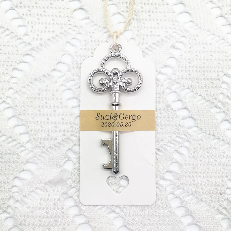 50pcs Customized Wedding Beer Bottle Opener Souvenirs